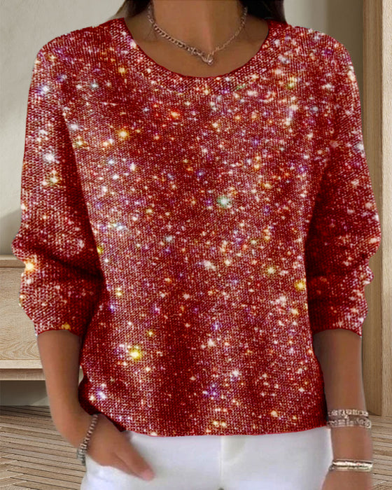 Sweat Décontracté À Col Rond