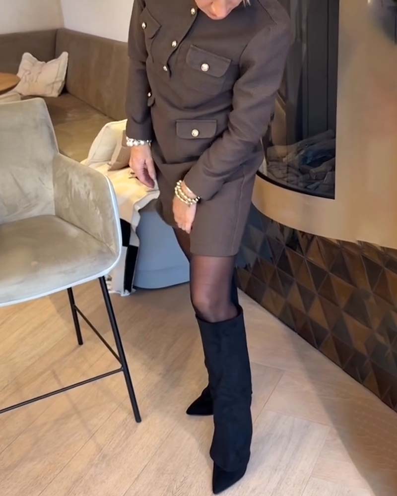 Robe Élégante Et Slim Dans Le Style Chanel