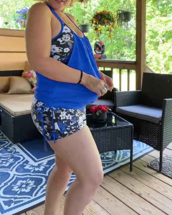 Maillot De Bain Imprimé Bretelles Boxer