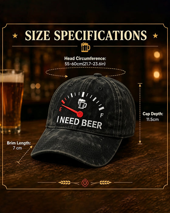 Casquette De Baseball Brodée Bière Tableau De Bord