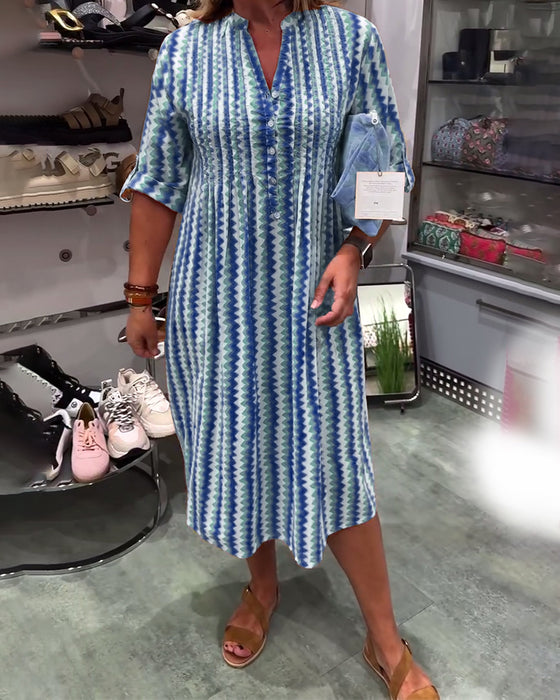 Robe À Imprimé Vagues