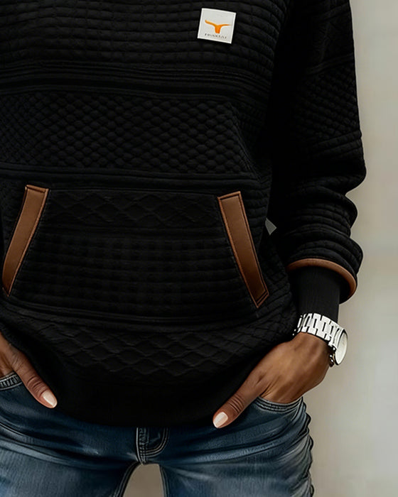 Sweat À Col Rond Et Coupe De Couleur