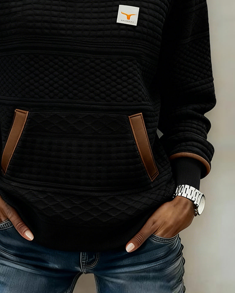 Sweat À Col Rond Et Coupe De Couleur