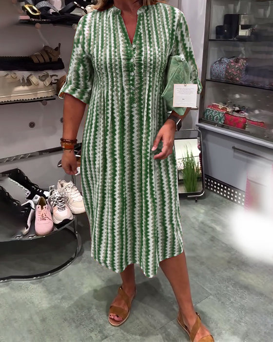 Robe À Imprimé Vagues