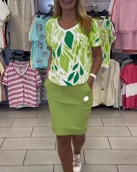 Costume Élégant Style Bureautique Jupe Deux Pièces