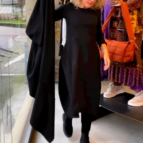 Robe élégante de couleur unie