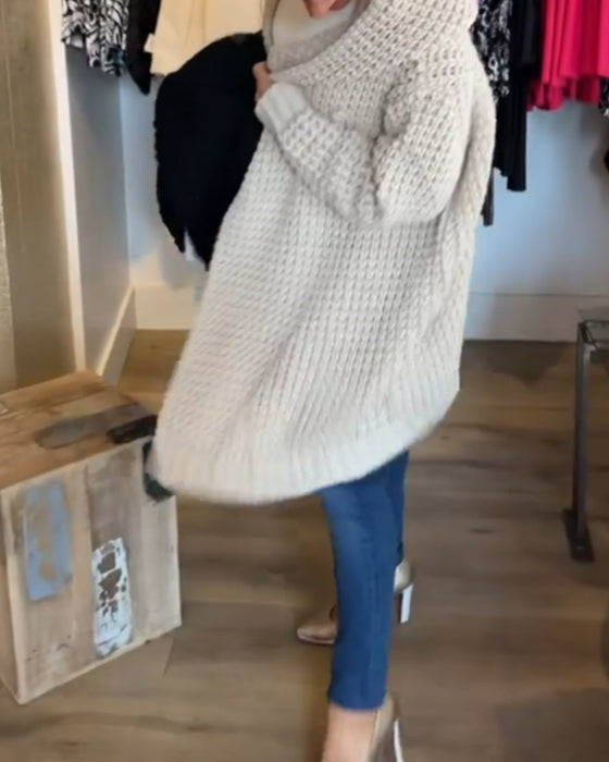 Cardigan de couleur unie