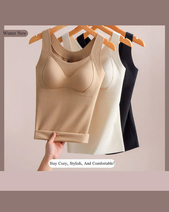Bra Femmes Maillots De Corps Thermiques Avec Intégré