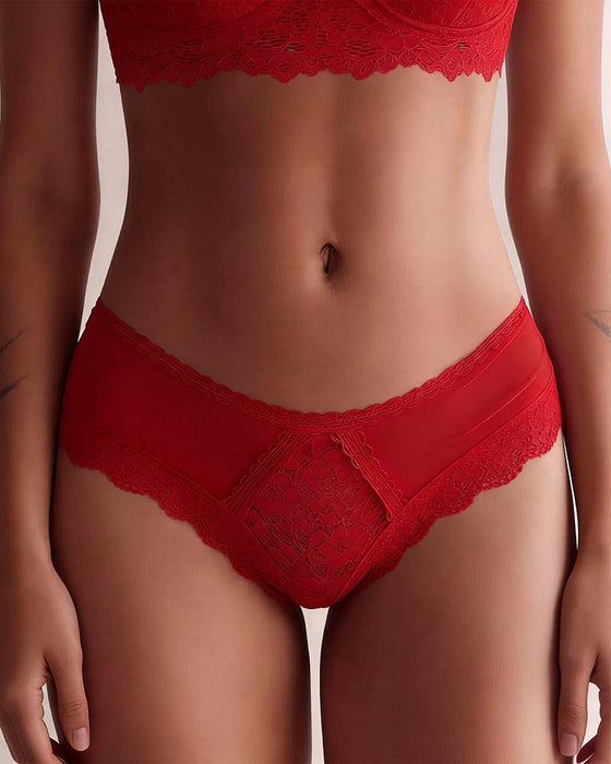 Culotte Dentelle Femme Coton Doux Confortable Sous-Vêtement Respirant