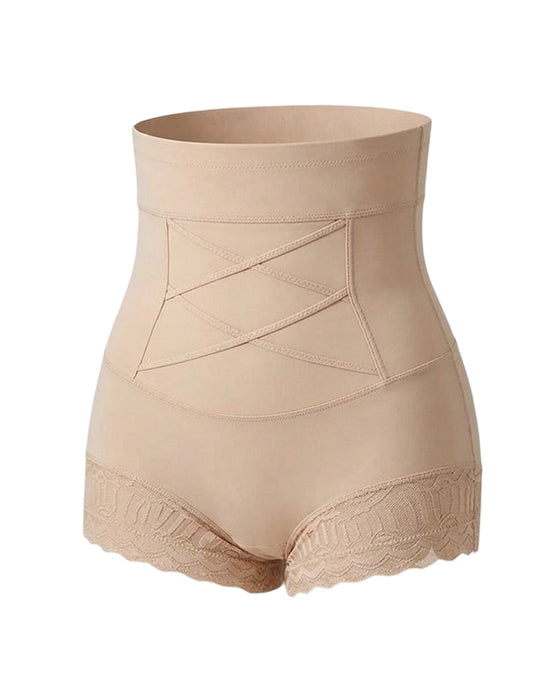 Culotte Gainante Femme Avec Contrôle Du Ventre Croisé