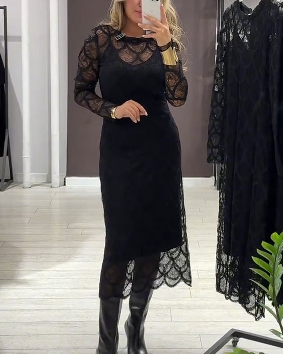 Ensemble Cover Up & Robe Cami Dentelle