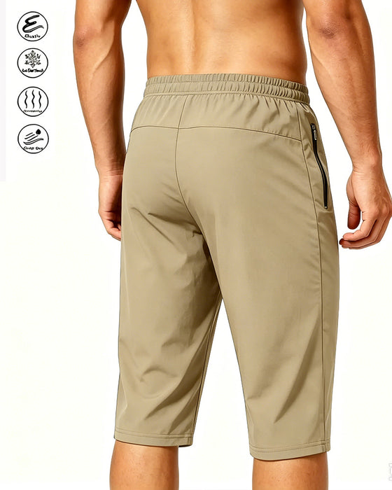 Pantalons Rafraîchissant Élastique Taille Cordons Séchage Rapide Actif