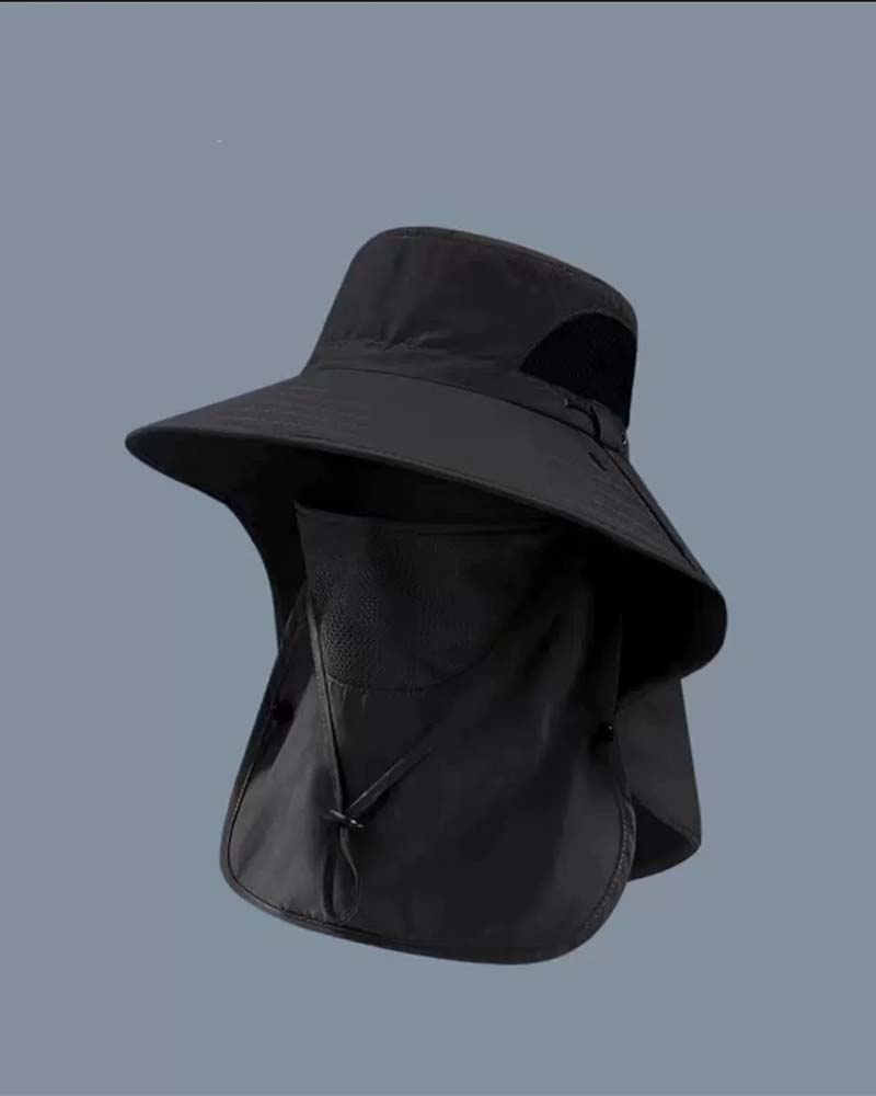 Chapeau Couvre-Visage Soleil Protection Seau