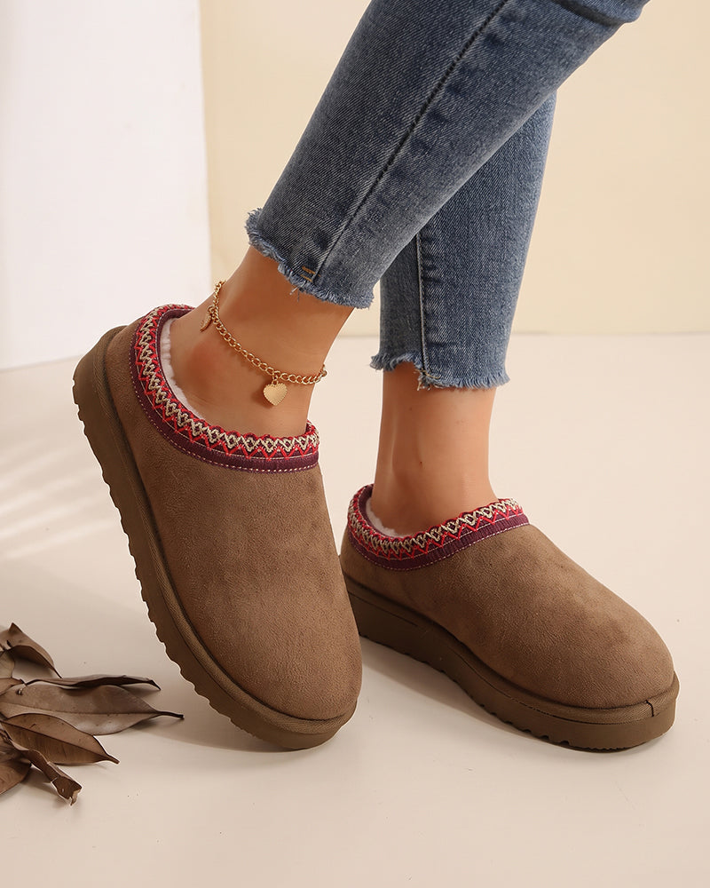 Femme Chaussons Slip-On