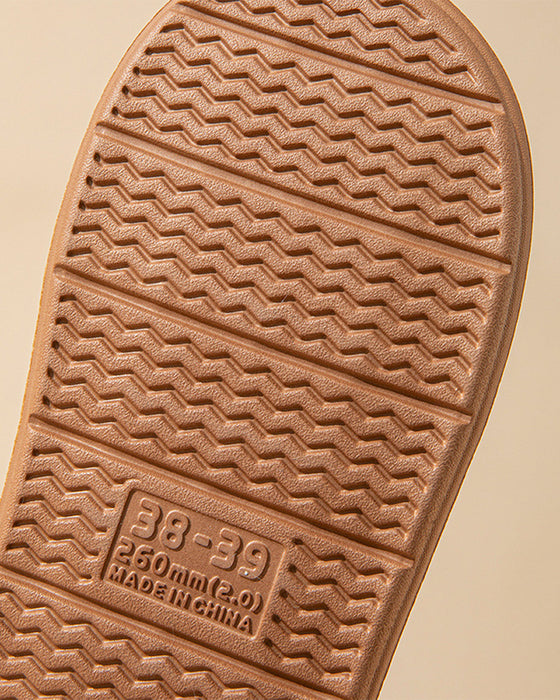 Pantoufles antidérapantes en coton chaud et léger