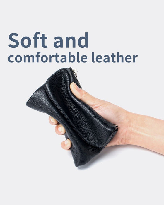 Portefeuille Court Cuir Souple
