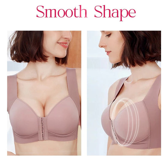 Soutien-Gorge Push-Up Sans Armatures Avec Fermeture Frontale Sans Coutures