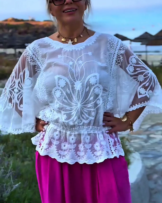 Blouse Unie Tendance