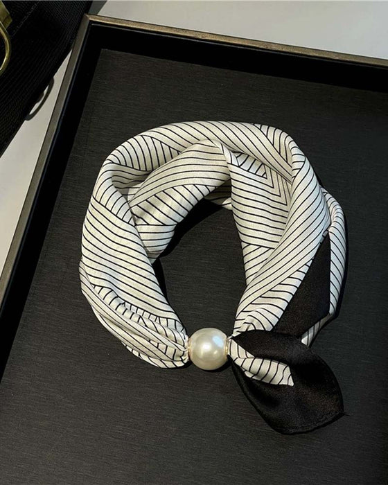 Glamour Sans Effort: Écharpe Collier De Perles 🧣