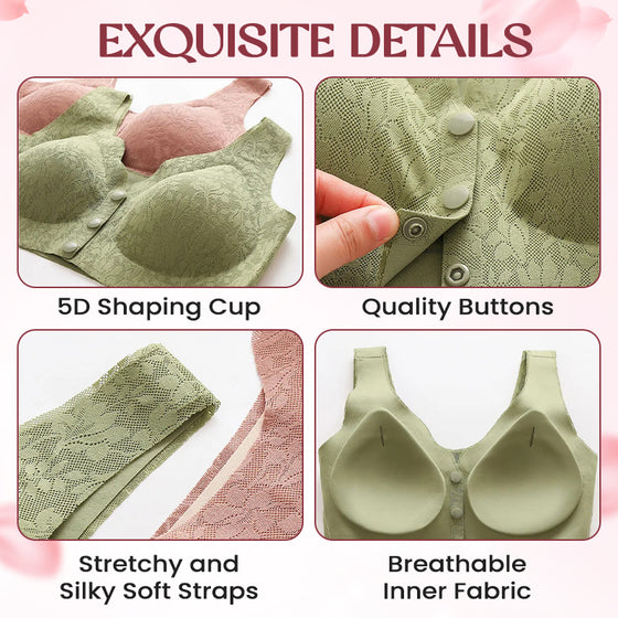 Soutien-Gorge En Dentelle À Fermeture Frontale Et Couverture Intégrale Zero Feel