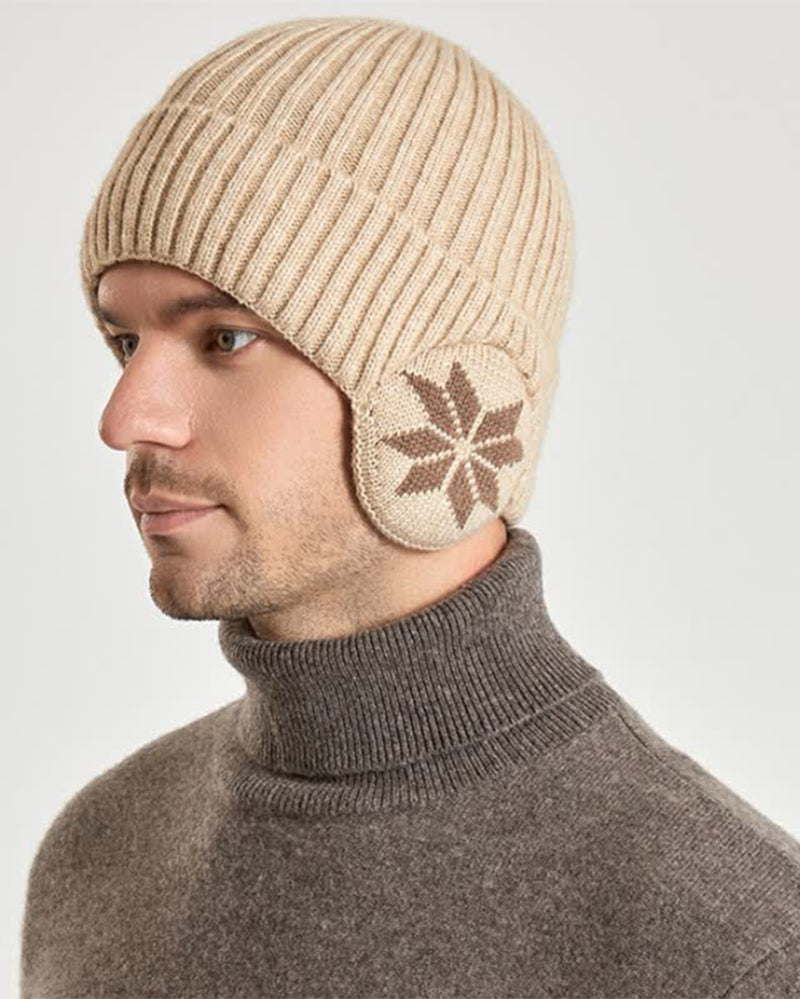 1 pièce Bonnet d’Hiver pour Femme Doublé en Polaire avec Oreilles en Polaire