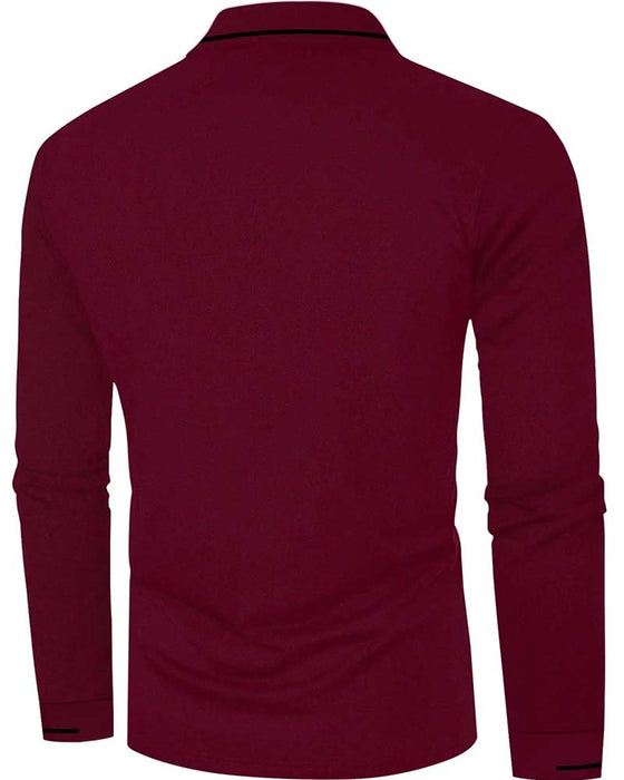 T-Shirt Col En V Côtelé Unie Homme