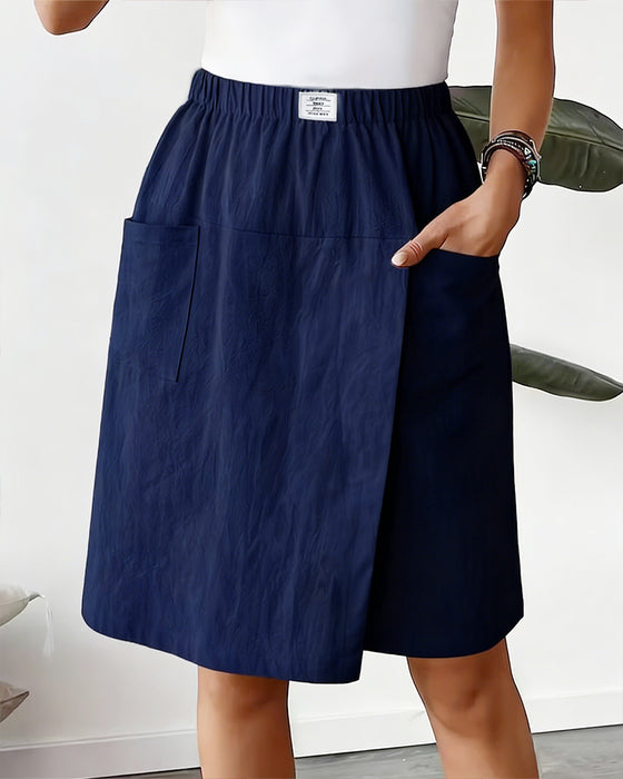 Shorts 100% Coton Décontracté Poche Design