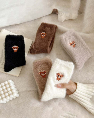 Chaussettes Mignonnes Vache Chaussons