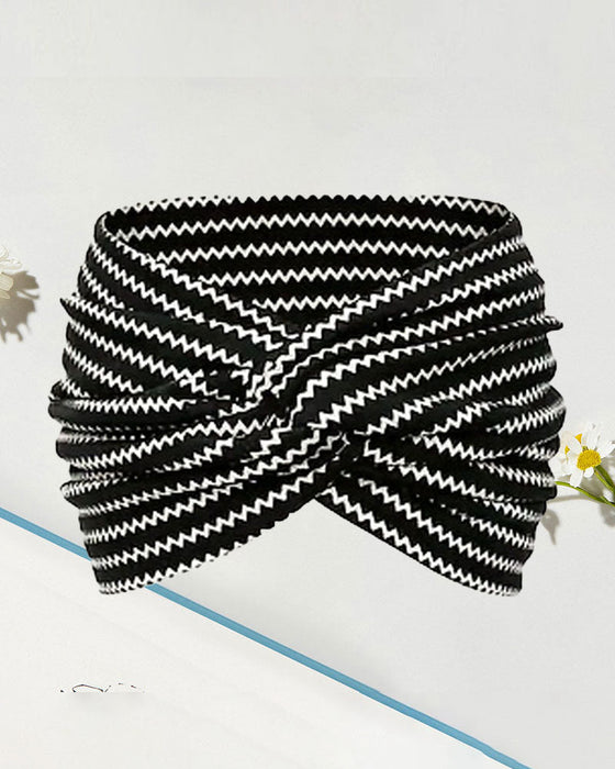 Bandeau Vintage Style Large Cravate-Teinture