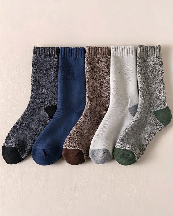 Paires De Chaussettes D'Hiver Épaisses Chaudes Douces En Tricot