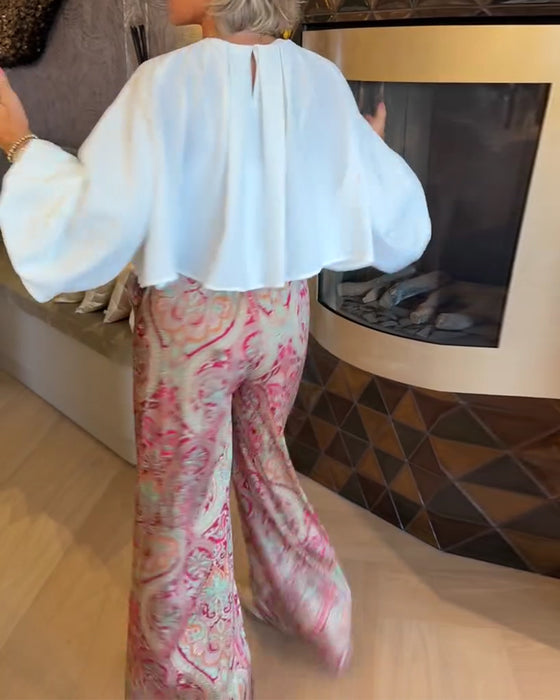 Blouse Française Manche Bouffante Courte