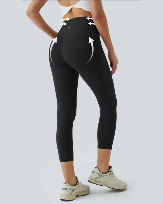 Leggings Taille Haute Sept-Huitièmes Modelant Yoga
