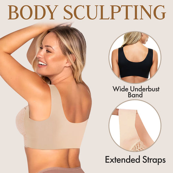 Soutien-Gorge À Découpes En Dentelle Sans Coutures Pour Silhouette Généreuse Ultimate Lift