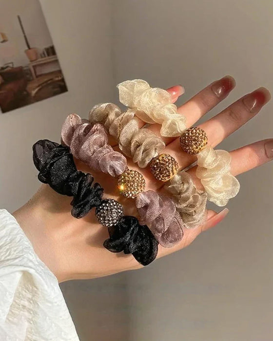 Bandeaux Élégants En Tulle Avec Strass 💎🎀