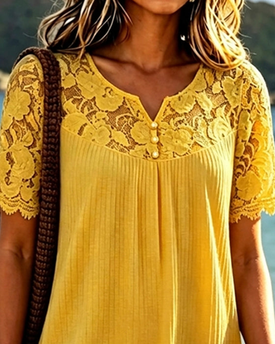 Robe Découpée Patchwork