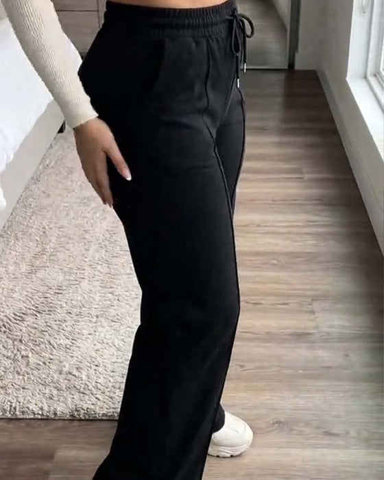 Sweatpants Cordon Jambe Droite