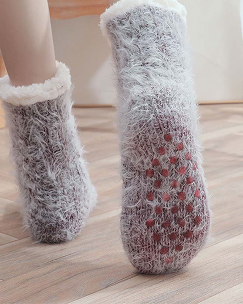 Chaussettes D’Intérieur Confortables Avec Semelles Antidérapantes