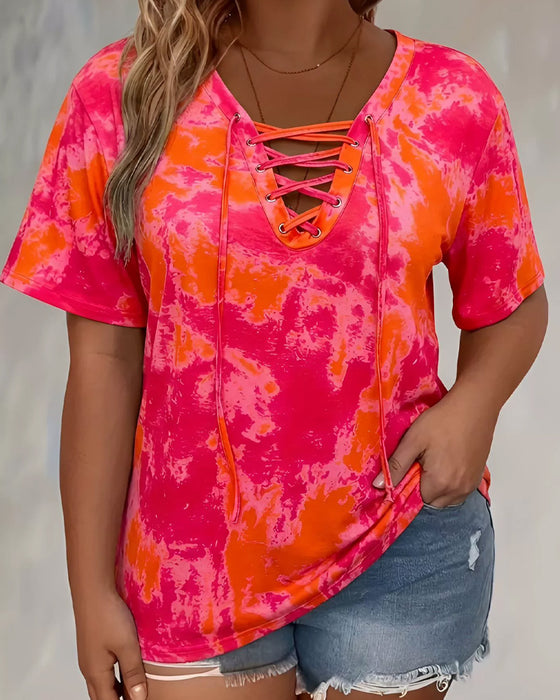 Chemisier Tie-Dye Imprimé