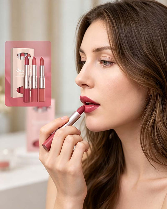 Ensemble 2-En-1 Double Embout Rouge À Lèvres Et Brillant À Lèvres