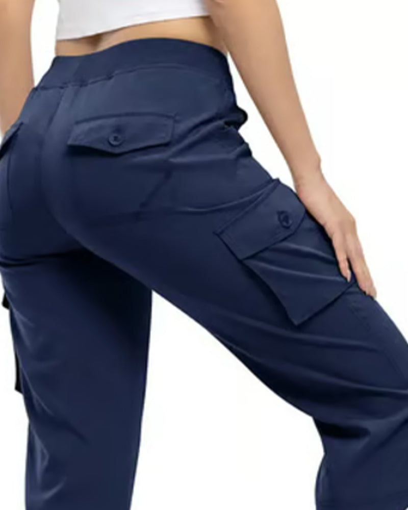 Pantalon Décontracté Court Multi-Poche Randonnée