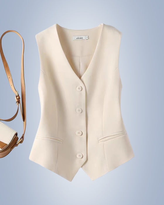 Veste de costume pour femme de couleur unie