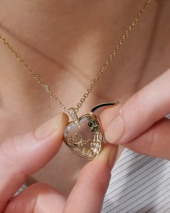 Pendentif Et Collier Boîte Photo Personnalisée