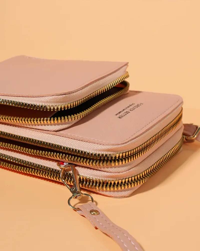 Sac À Téléphone Crossbody Mode Unicolore