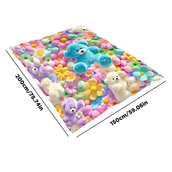 Couverture Mignon Peluche 3D Jeté