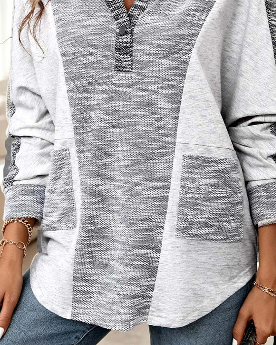 Hoodie Manche Longue Décontracté