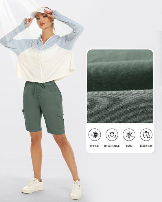 Shorts Femmes Short Cargo Séchage Rapide Avec Poches