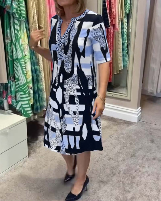 Robe midi femme imprimé léopard