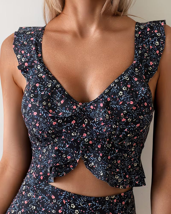Bikini Petit Floral Volanté