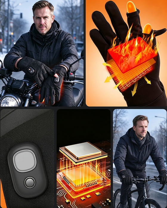 Gants Rechargeables Électriquement Chauffés Hiver