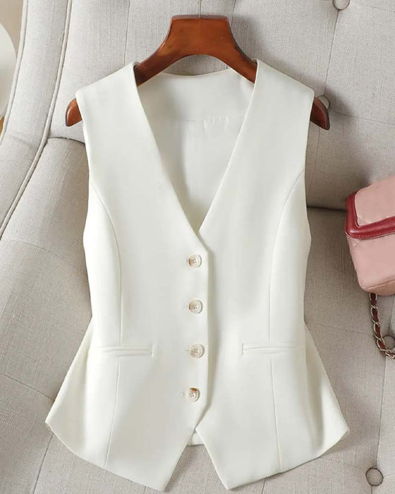 Gilet Ajusté Cintré Costume